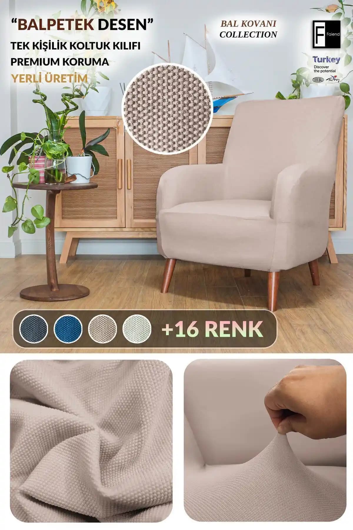 Faiend Streç Lastikli Berjer Kılıfı: Şık ve Koruyucu Tasarım ile Koltuklarınızı Yenileyin