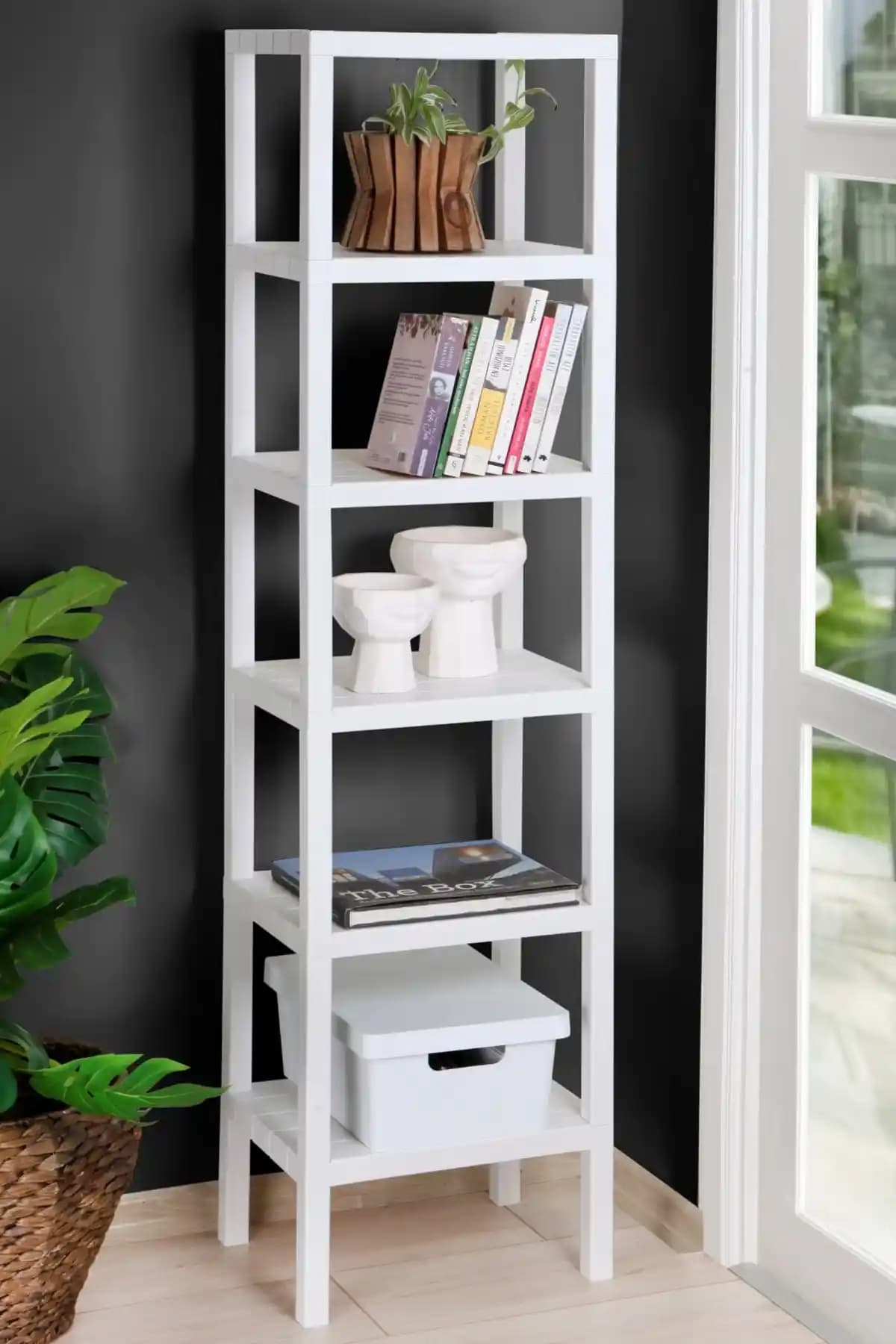 Frapan Home 6 Katlı Plastik Raf Ünitesi: Dayanıklı ve Şık Depolama Çözümü