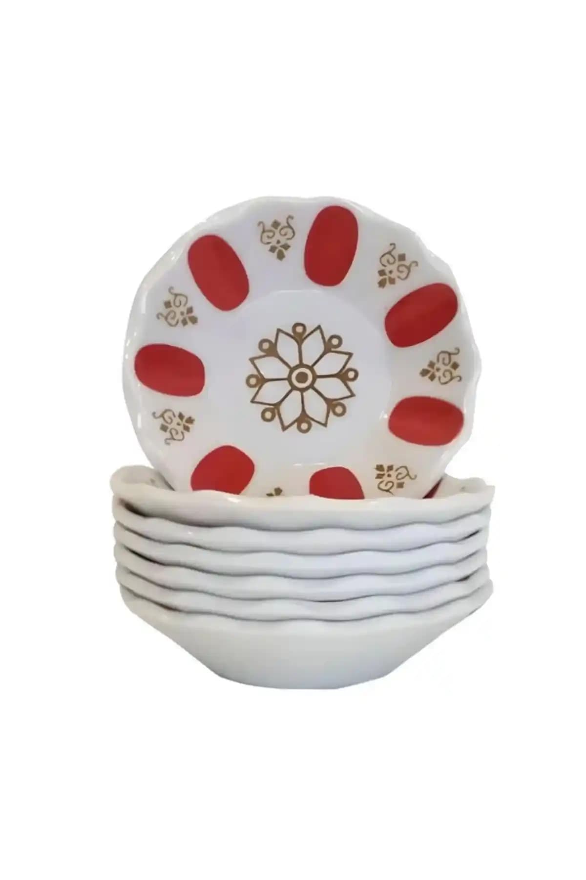 Genel Markalar Tria Ml104k Melamin Kırmızı Çay Tabağı Seti: Şıklık ve Dayanıklılık