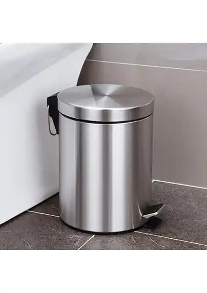 GörSeç Gör Seç Paslanmaz Metal Çöp Kovası Dar Alanlar İçin Modern ve Pratik Çözüm