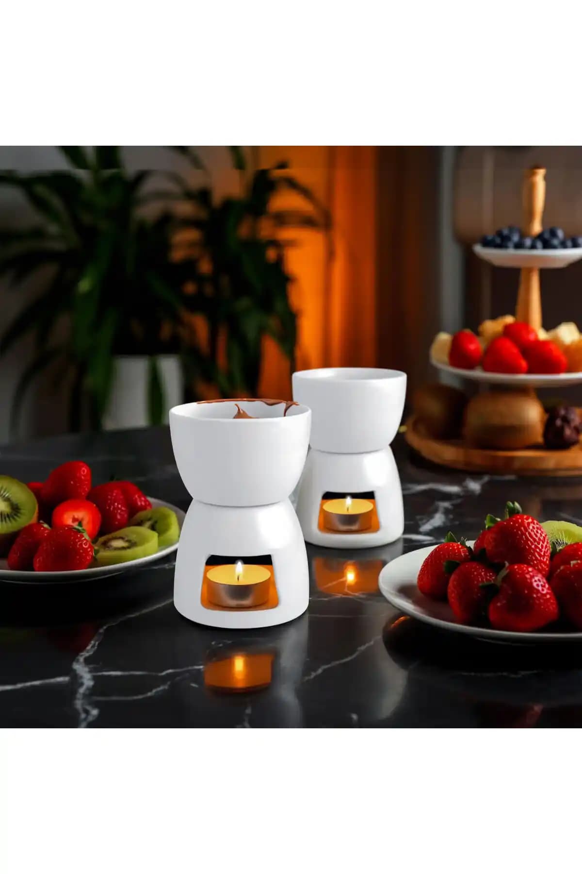 Güral Porselen 2’li Fondü Seti: Şık ve Pratik Mutfak Aksesuarı