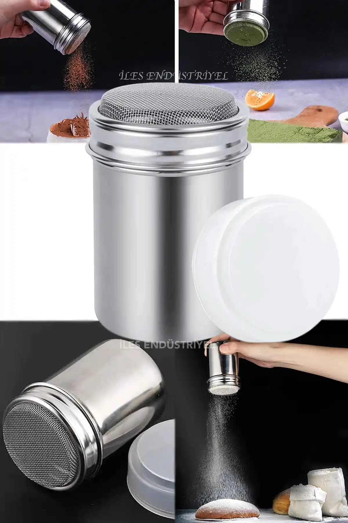 Gurme Chef Kakao Un Toz Baharat ve Pudra Şekeri Serpici Modern Tasarım ve Dayanıklılık