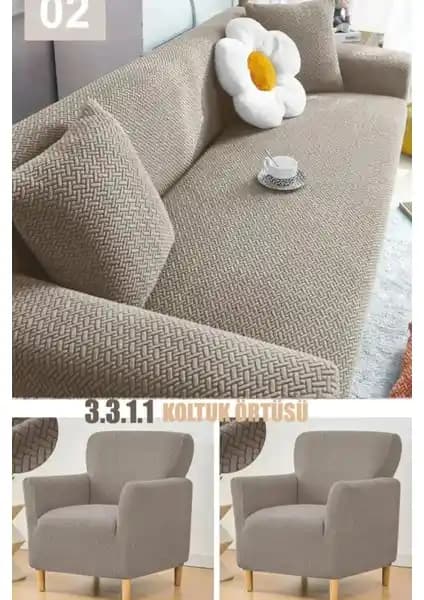 Hansaray Home Tuğla Desen Koltuk Örtüsü: Modern ve Dayanıklı Tasarım ile Dekorasyonunuza Şıklık Katın