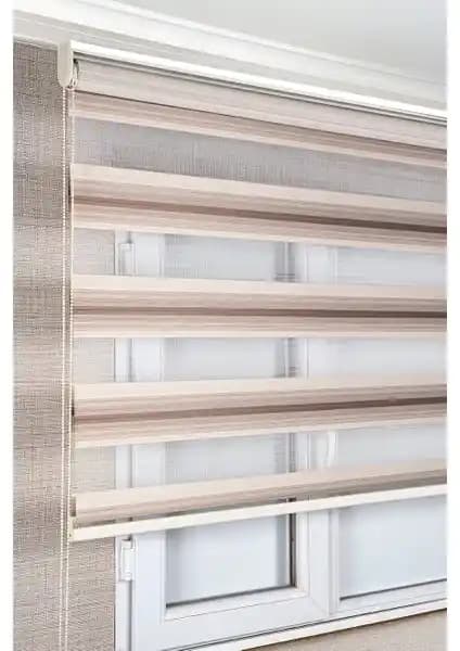 Kahverengi Renkli Degrade Zebra Stor Perdeler: Estetik ve Fonksiyonellik Bir Arada