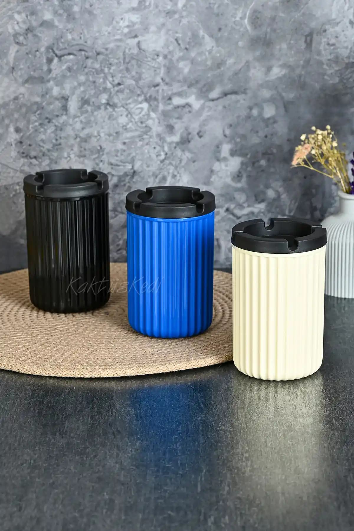 KaktüsKedi 3'lü Kokusuz Küllük Seti Estetik ve Fonksiyonel Tasarım Çeşitleri