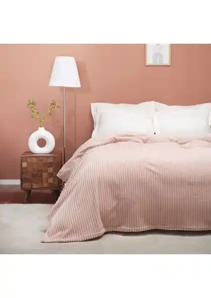 Karaca Home Joena Pudra Çift Kişilik Battaniye: Şık ve Konforlu Sıcaklık Sağlayan Tasarım
