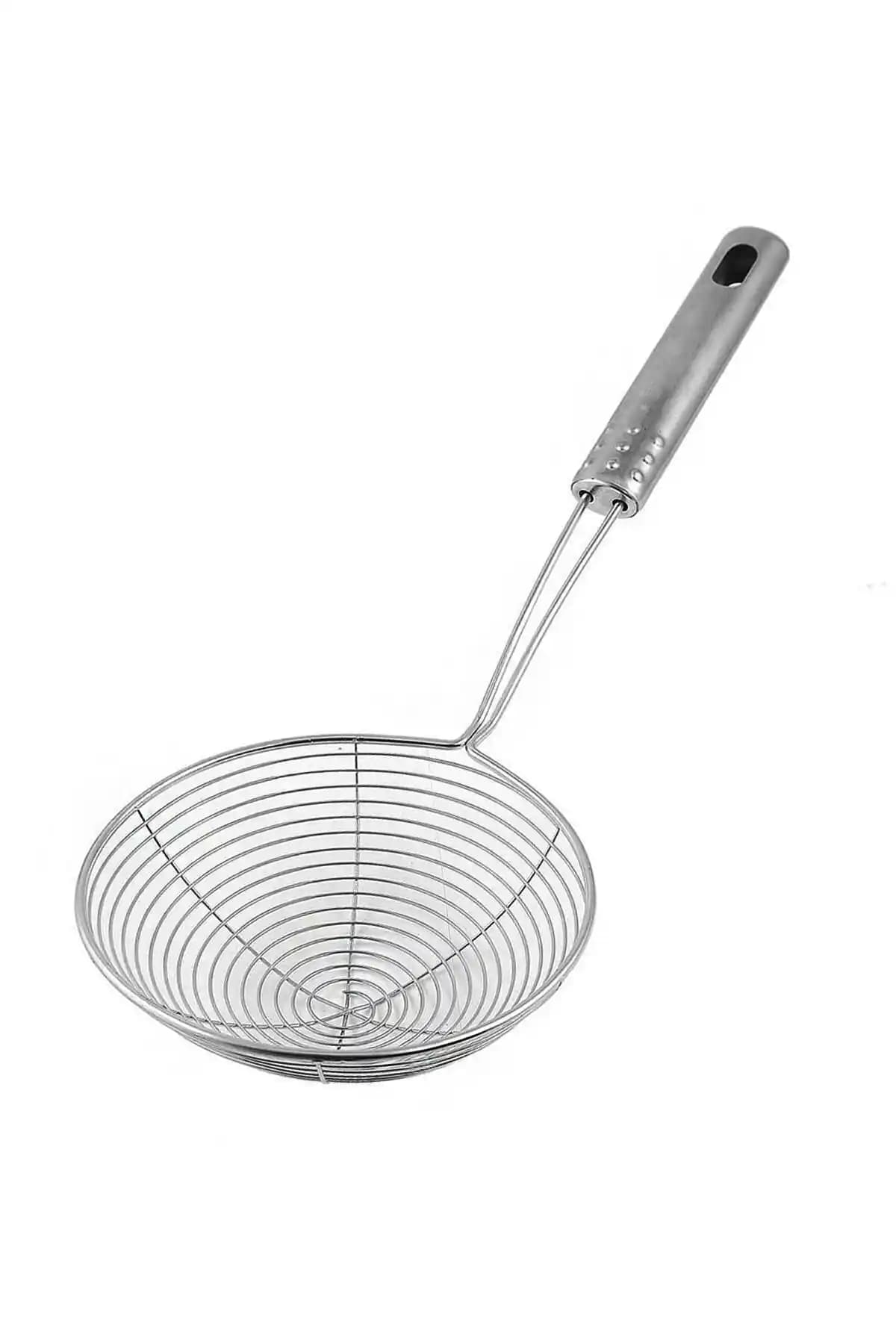 Kaşbaşı Home Metal Haşlama Kızartma Yağ Kevgiri Pratik ve Dayanıklı Mutfak Gereci