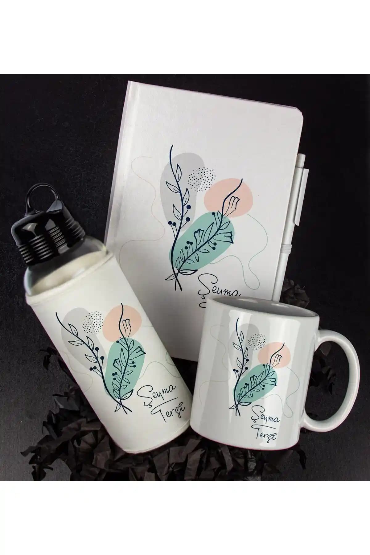 Kişiye Özel Tasarım Hediye Seti: Defter, Kalem, Matara ve Kupa ile Şıklık ve Fonksiyonellik