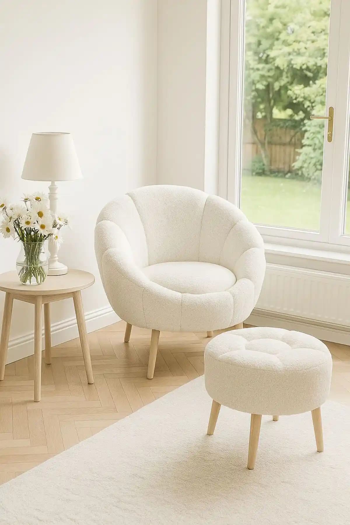 KOKİ DESIGN LIDA Tekli Berjer: Modern ve Retro Tarzıyla Şık Oturma Alanları