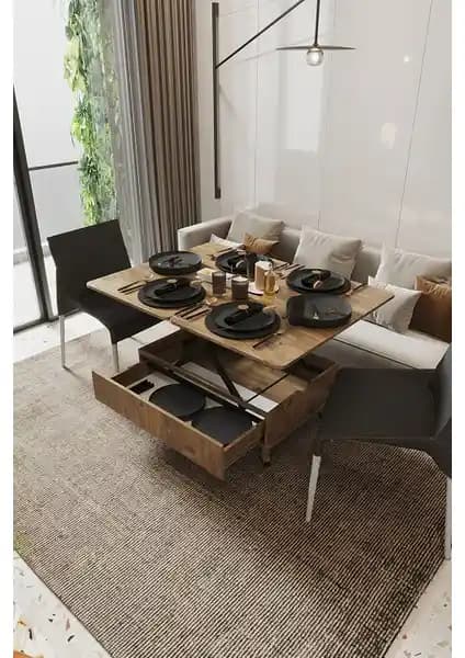 Kolexonline Nino Çekmeceli Akıllı Sehpa: Çok Yönlü, Ayarlanabilir ve Şık Mobilya Çözümü