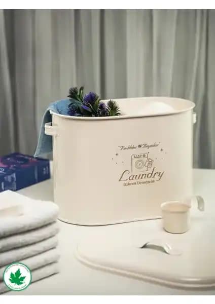 Lin Metal Bölmeli Metal Kapaklı Deterjanlık: Dayanıklı ve Estetik Temizlik Çözümü