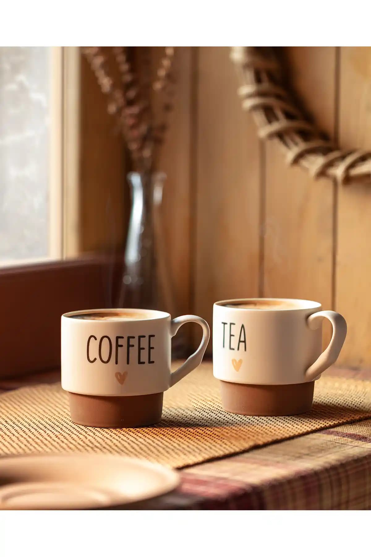 Madame Coco Naturel 2'li Kupa Seti Modern Tasarımıyla Günlük Kullanım İçin Uygun