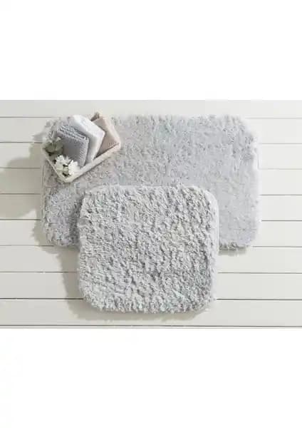 Madame Coco Sheep Banyo Paspası Gri Renkli Modern ve Konforlu Banyo Dekorasyonu İçin