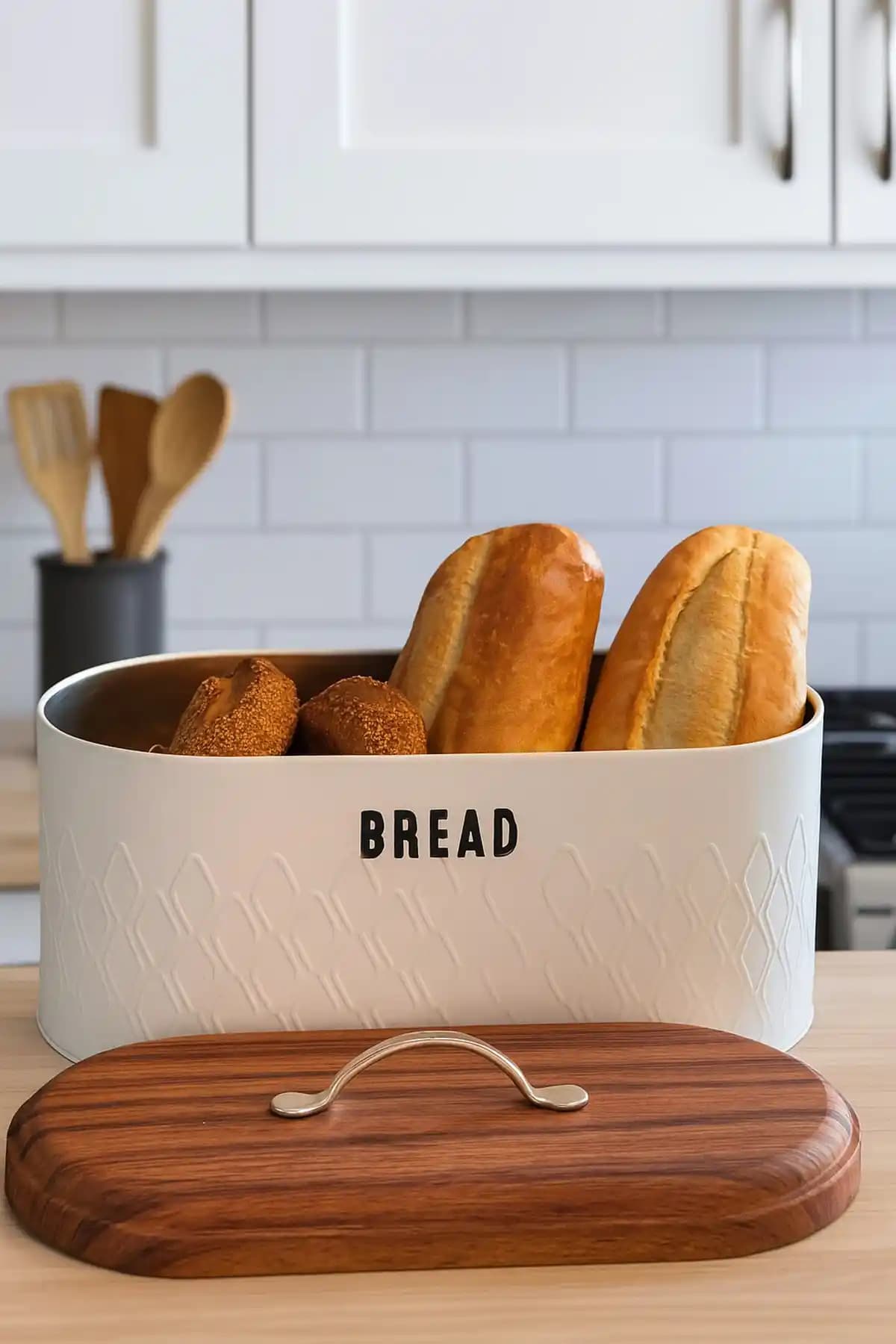 Makri Home Ekmeklik Metal Ekmek Sepeti Şık ve Dayanıklı Tasarımıyla Mutfaklar İçin Uygun