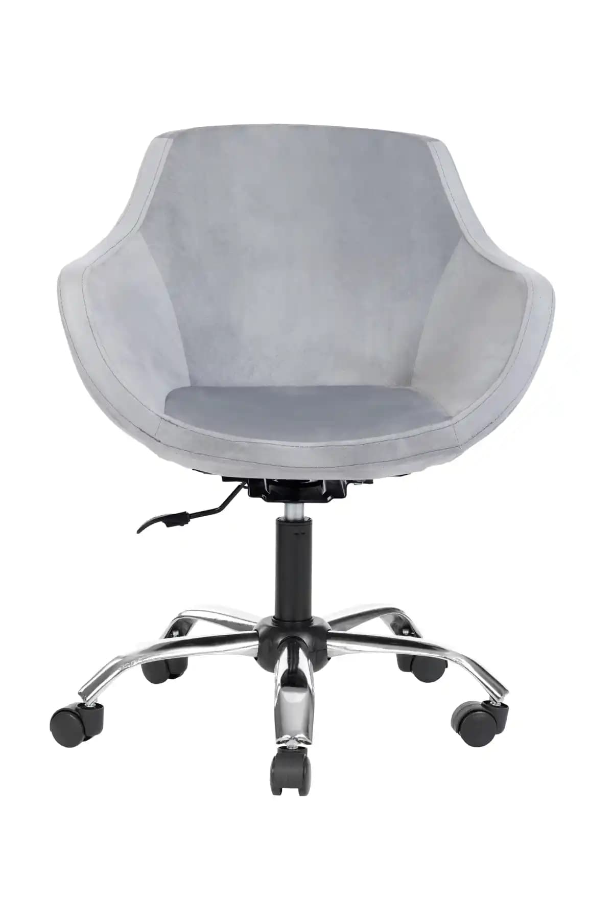 MARKAELZ Krom Metal Ayaklı Ofis Çocuk Odası Çalışma Sandalyesi Modern ve Dayanıklı Tasarım