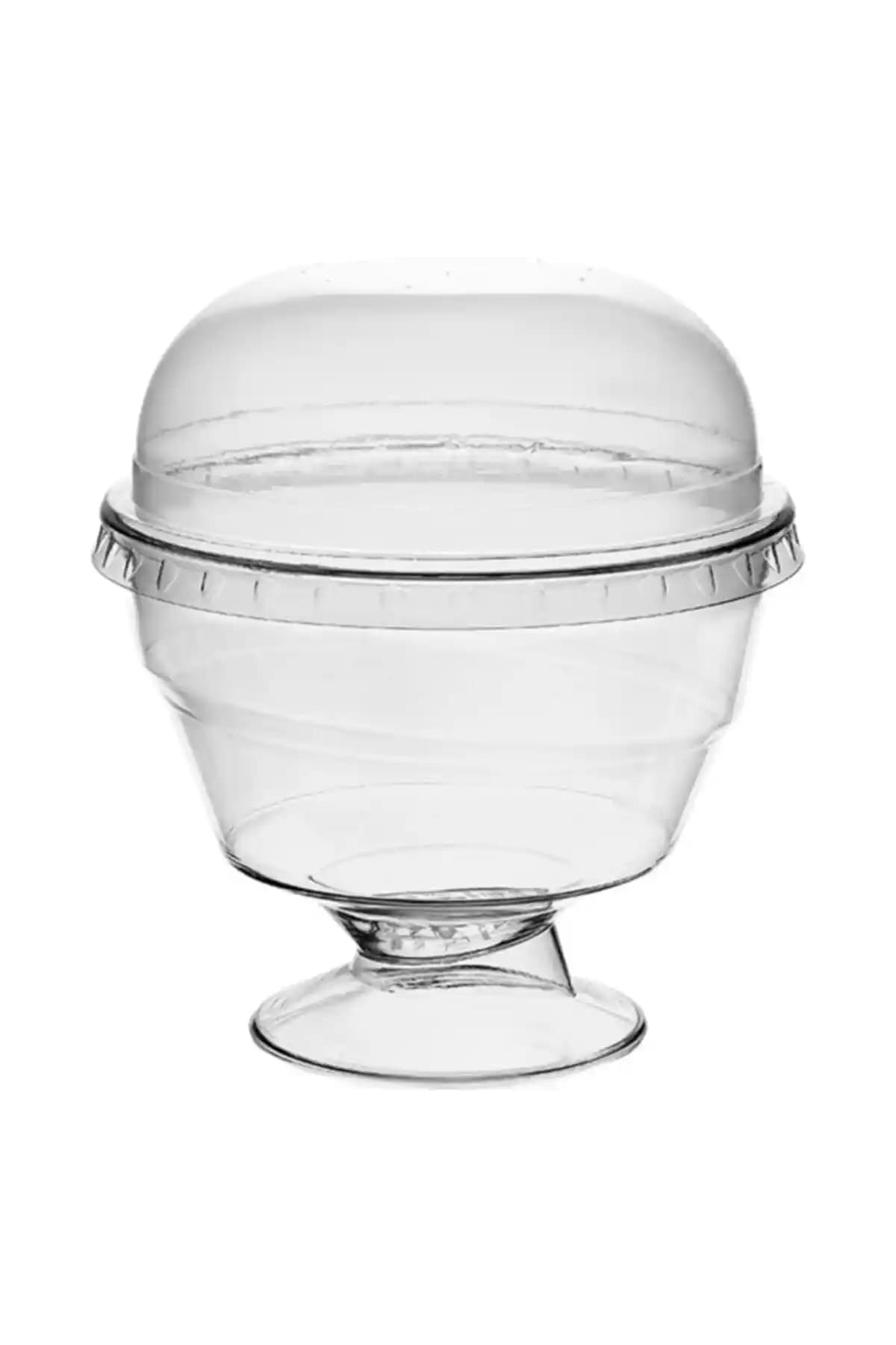 MAYER Ayaklı Magnolia Kase 50 Adet Kapaklı Pratik ve Şık Saklama Çözümü