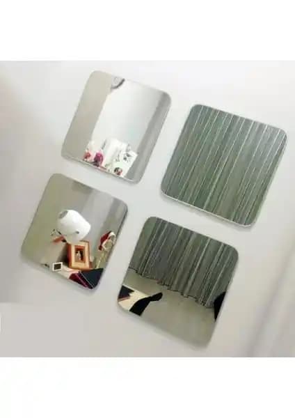 Mefe 4'lü Pleksi Dekoratif Aynalar Modern ve Güvenli Tasarım Özellikleri