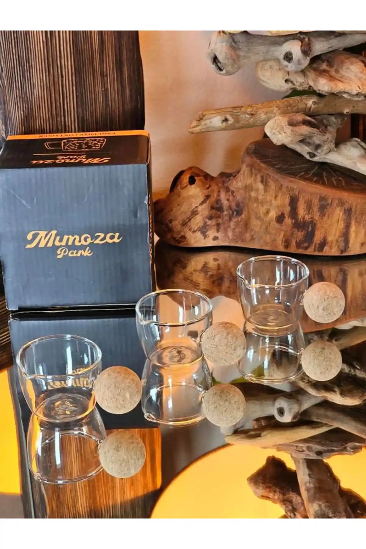 Mimoza Park 3'lü Cam Reçellik ve Sosluk Seti Modern ve Şık Mutfak Aksesuarları