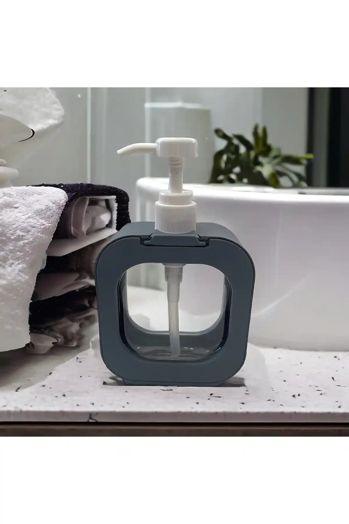 MİMOZA PARK 400 ml Dikdörtgen Sıvı Sabunluk Modern ve Dayanıklı Tasarım