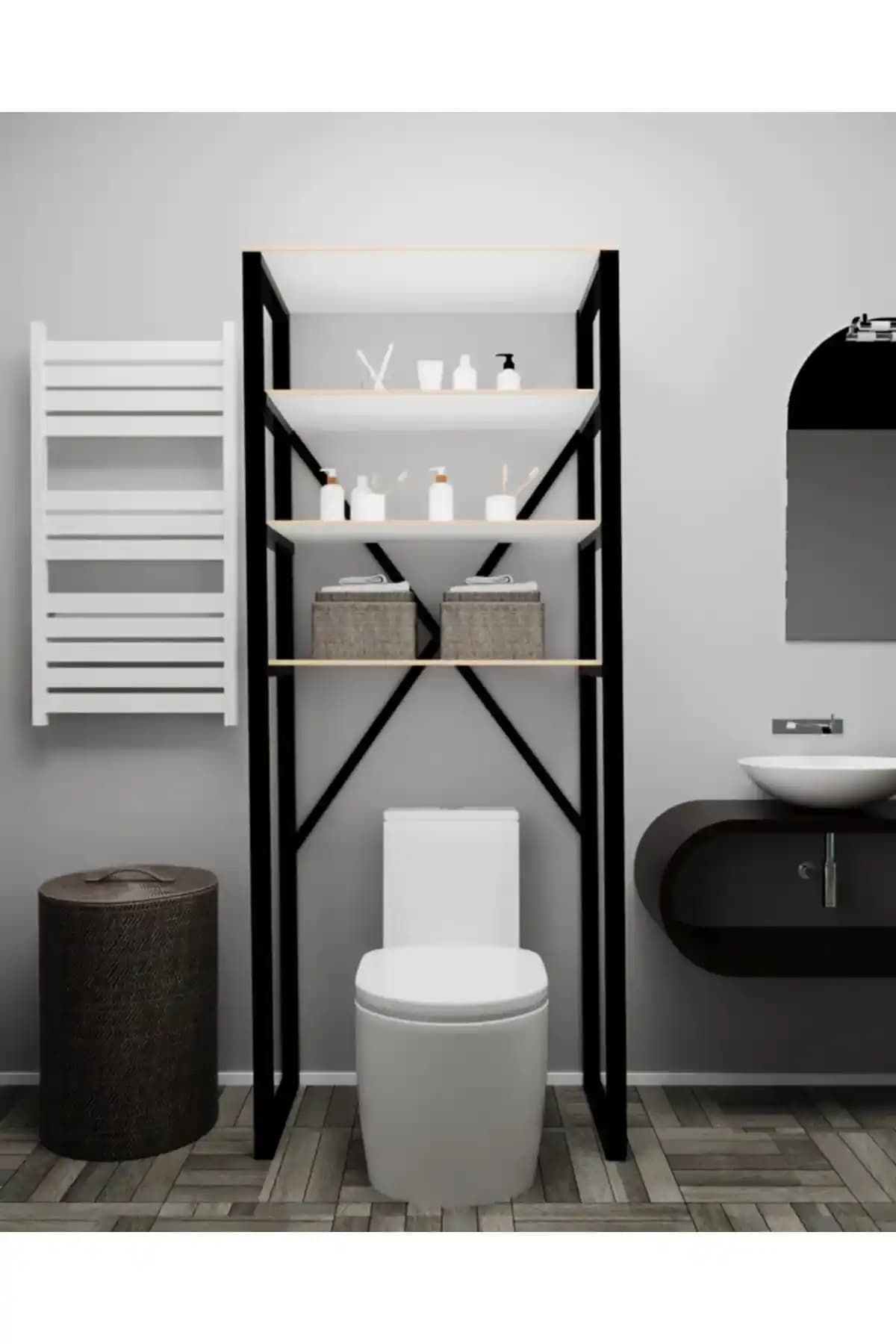 Modern ve Şık Klozet Üstü Raf ile Banyoda Düzeni Sağlayın