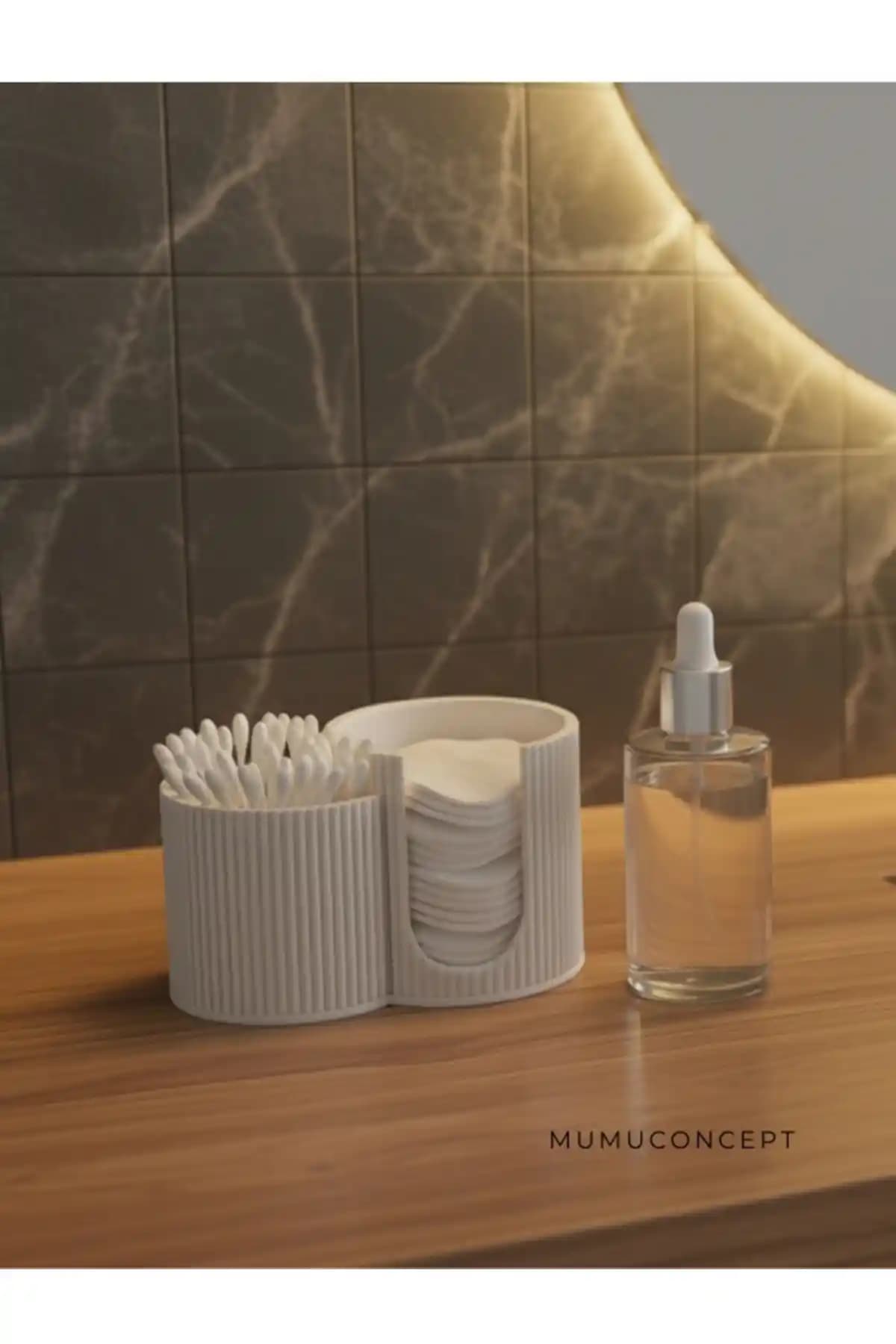 Mumu Minimalist Banyo ve Makyaj Masası Düzenleyici: Şık ve Fonksiyonel Depolama Çözümü