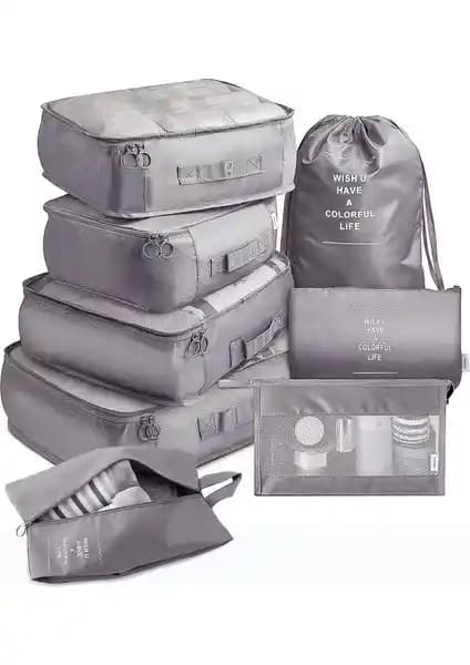 Mundo Venta 8 Parça Valiz Düzenleyici Seti Seyahatlerde Pratik ve Dayanıklı Çözüm