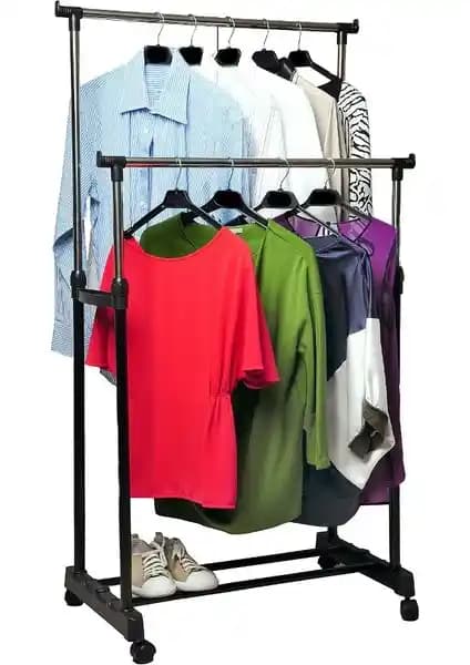 Mynila Tekerlekli Elbise Askısı: Pratik ve Kullanışlı Dolap Arkadaşı Çeşitli Giysi Türleri İçin Uygun