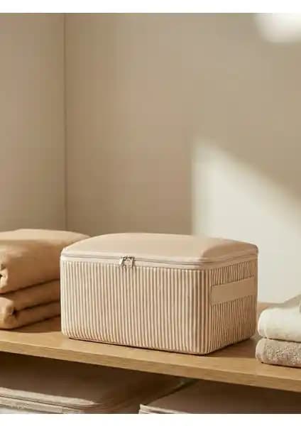 Nacarev Küçük Boy Çizgi Desen Baskılı Baza Altı Bavul İçi Düzenleyici Özellikleri ve Kullanım Alanları