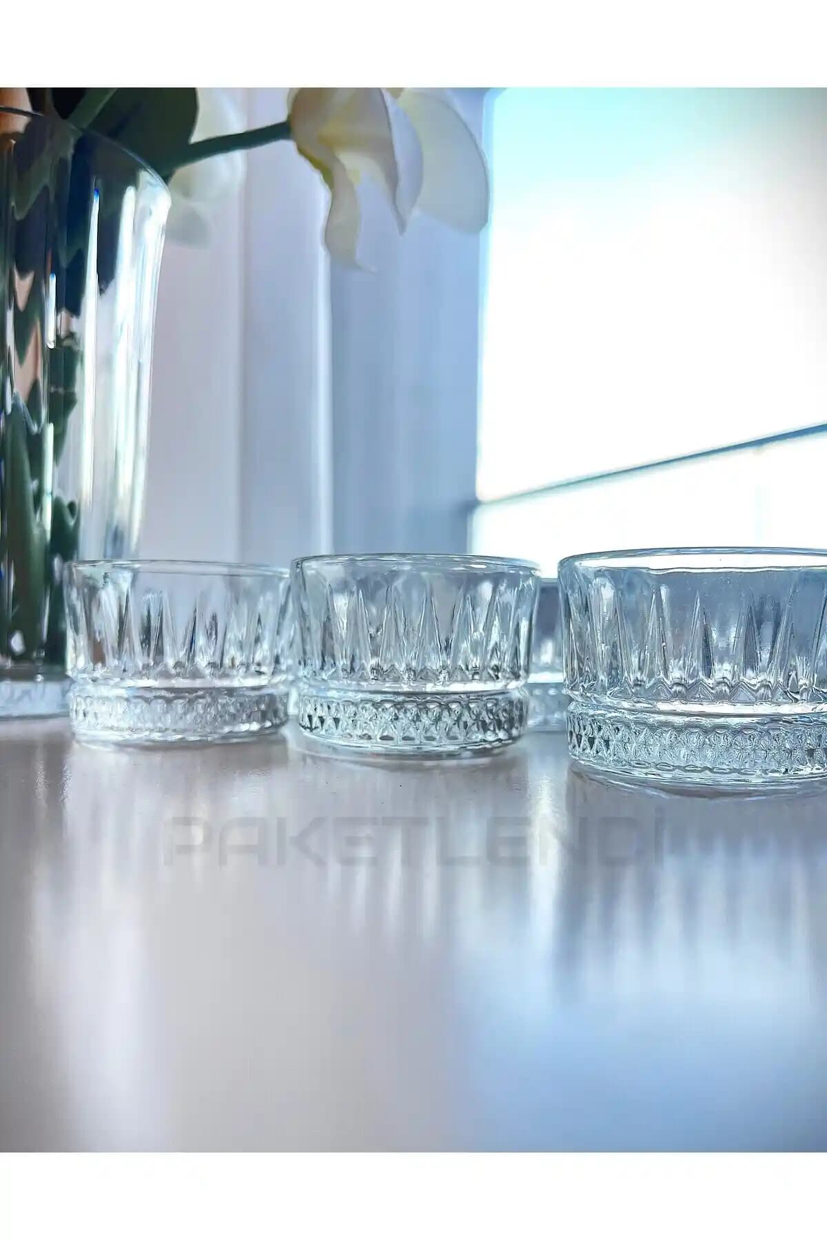 Oslo Elysia 6'lı Cam Kase Seti Osmanlı Esintili Şık Sunum ve İkramlık Çözümü