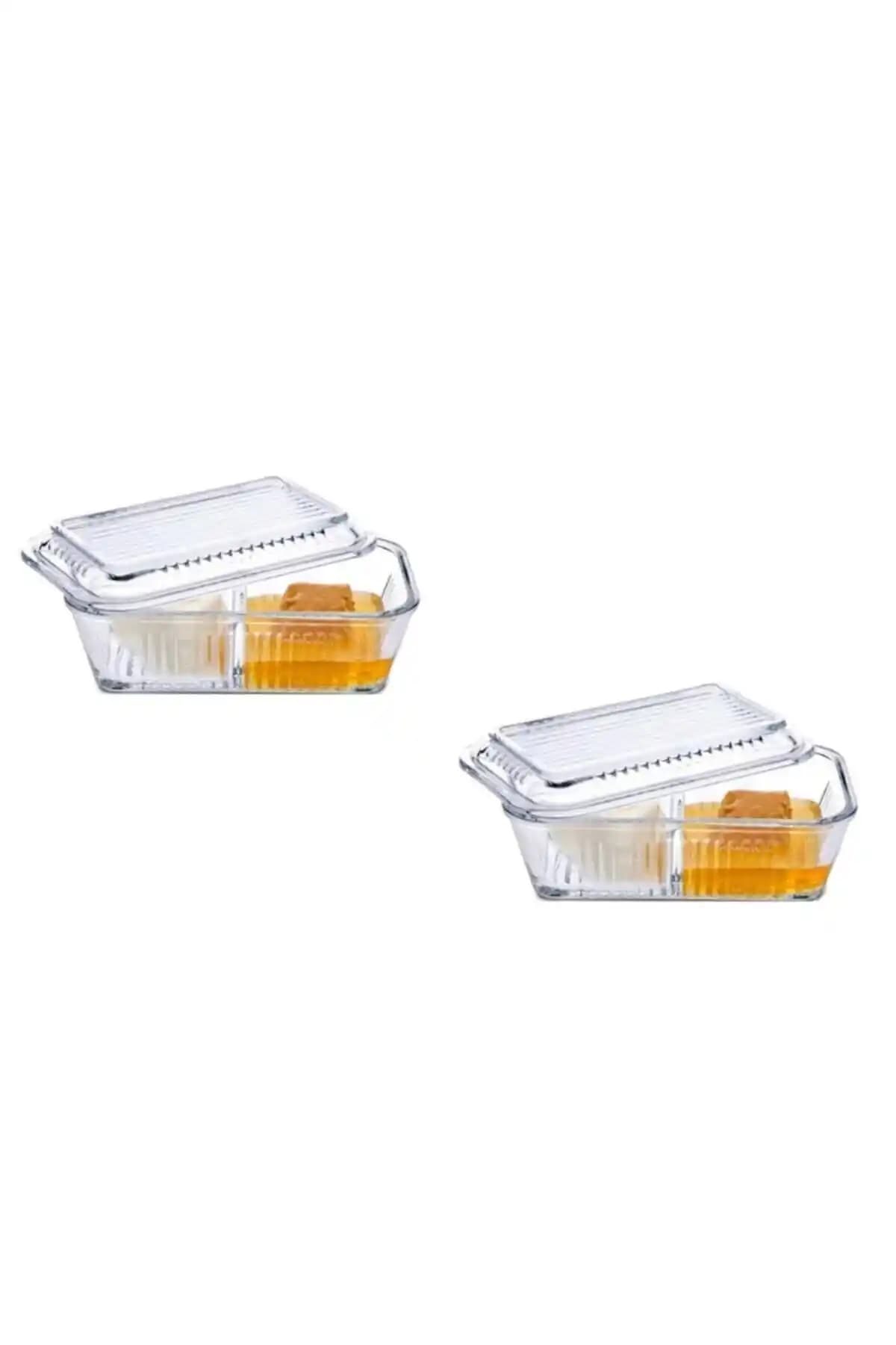 Paşabahçe Bölmeli Frigo Tereyağlık Reçellik Seti Mutfakta Düzen ve Estetik Sağlar