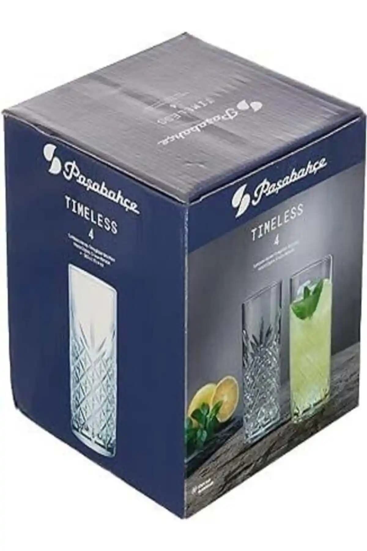 Paşabahçe Timeless Serisi 4'lü Uzun Kokteyl Bardağı Seti Şık ve Dayanıklı Tasarım