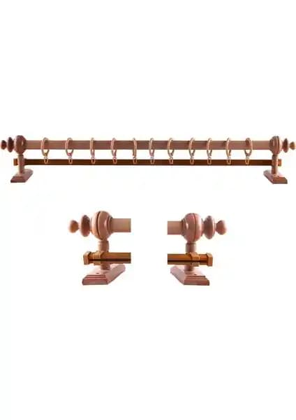 Perdejim Meşe Ahşap Rustik Perde Askısı: Dayanıklı ve Estetik Tasarım Çözümü