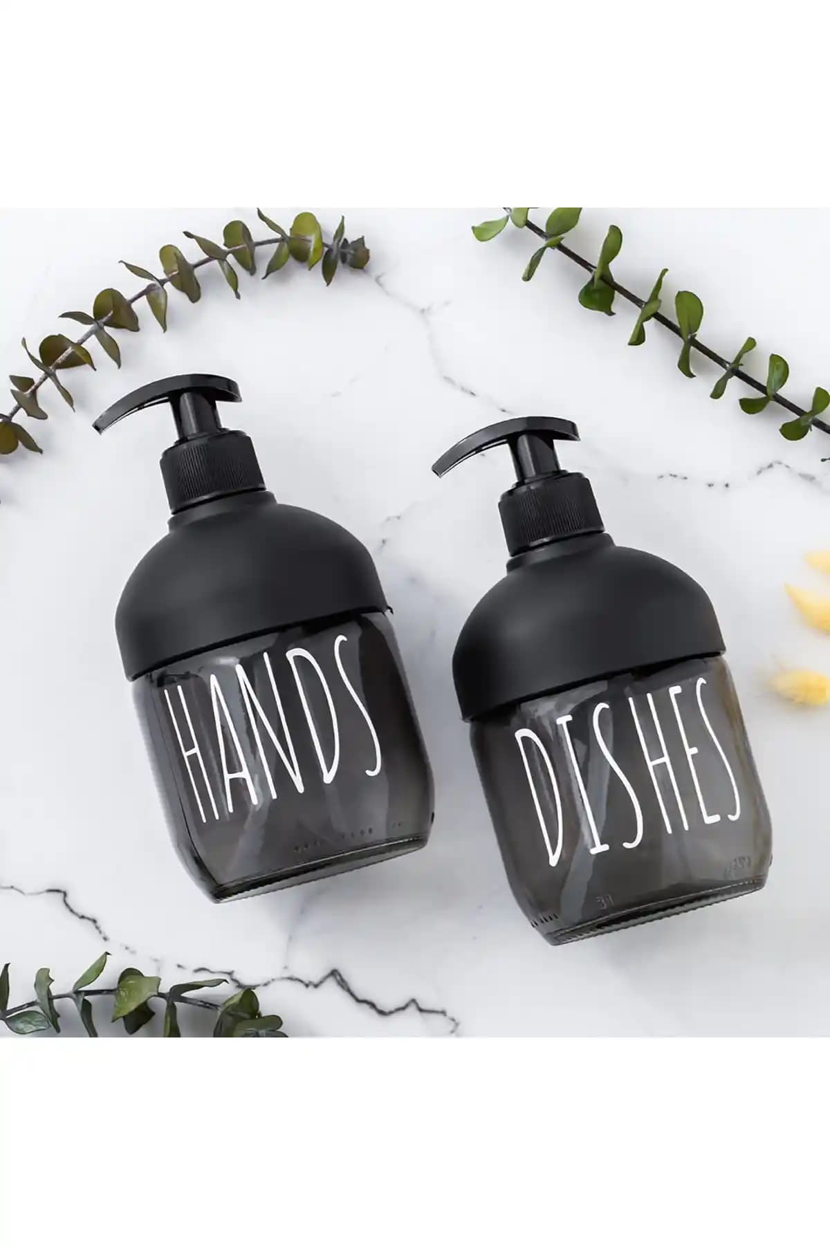 Porsima C-527 2'li Cool Sıvı Sabunluk Seti Modern ve Şık Tasarım ile Dayanıklı Cam Malzeme