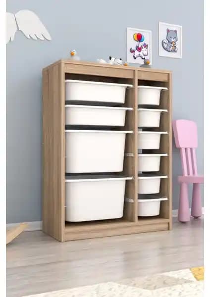 Pratico Cosmo XS Çok Amaçlı 10 Sepetli Dolap: Kompakt ve Şık Depolama Çözümü