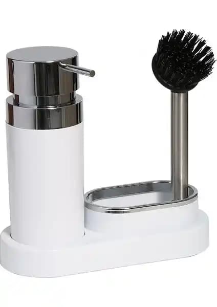 Primanova Polen Mutfak Tip Sıvı Sabunluk Beyaz Estetik ve Fonksiyonellik Bir Arada