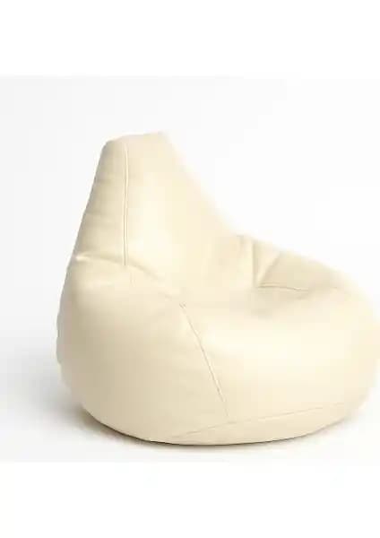 Pufumo Deri Armut Koltuk Krem: Modern Tasarım ve Konfor Sunan Çok Amaçlı Oturma Ürünü