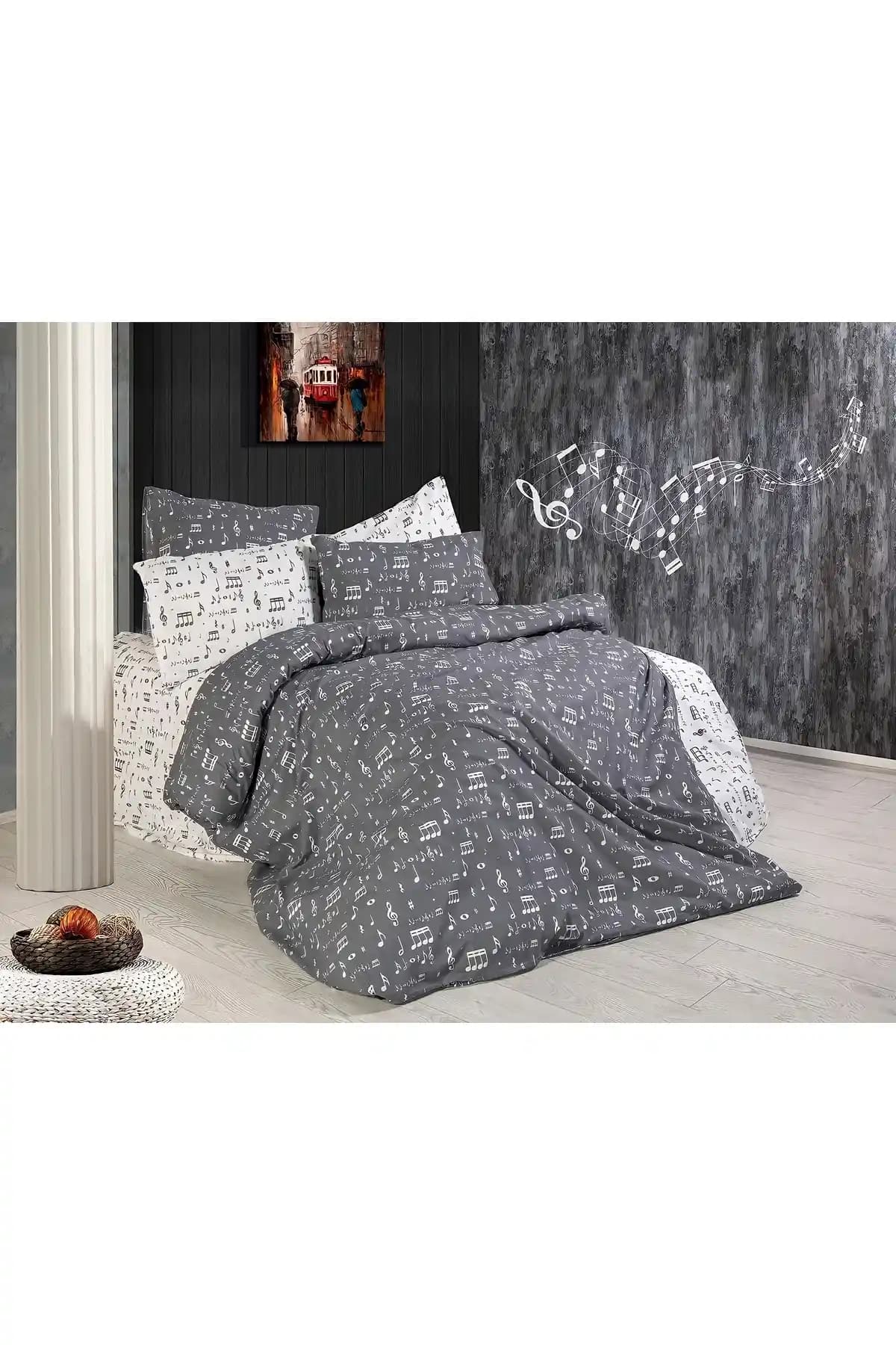 Şahinhome Gri Müzik Notalı Genç Odası Tek Kişilik Nevresim Takımı Özellikleri ve Kullanım İpuçları