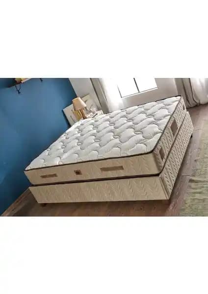 Serabed Cashmere Full Yaylı Özel Örme Kumaşlı Yatak 90x190 cm Sağlam ve Konforlu Uyku İçin