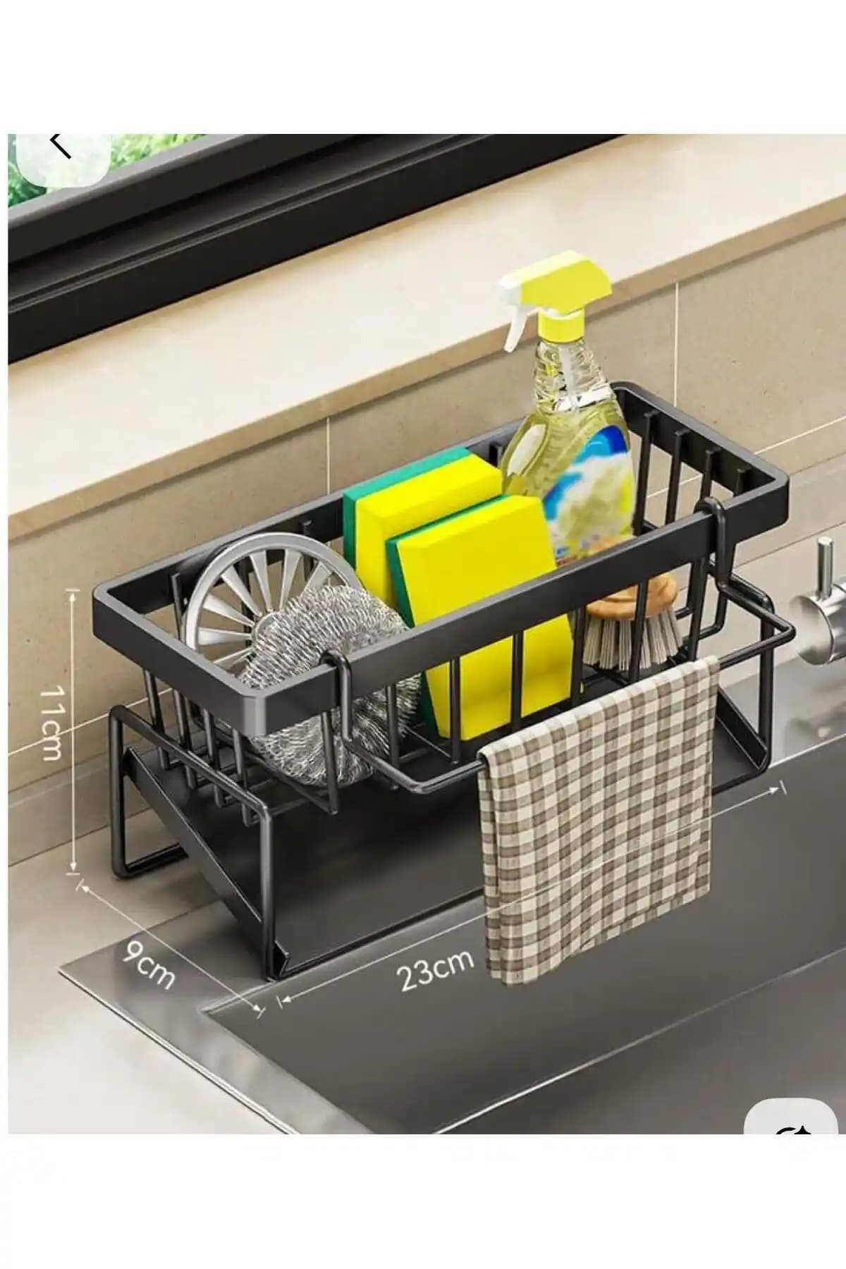 Suntel Tezgah Üstü Sıvı Sabunluk ve Süngerlik Organizer ile Mutfakta Şıklık ve İşlevsellik