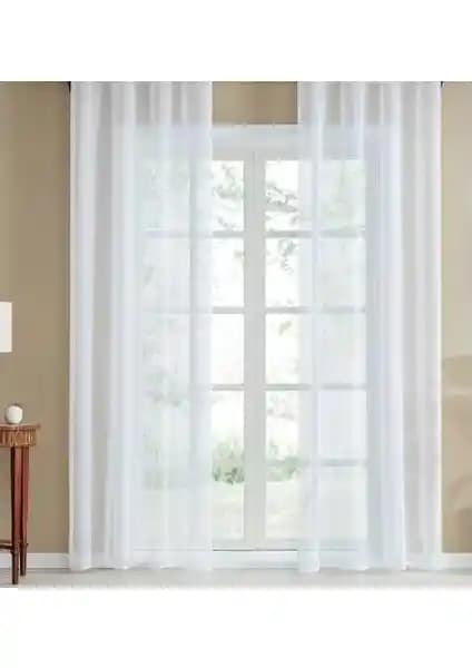 Taç Grek Ekstraforlu Düz Dikiş Tül Perde: Şık ve Kullanışlı Modern Ev Dekorasyonu Seçeneği