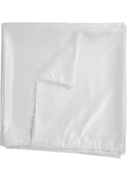 Taç Saten Güneşlik Beyaz 100x260 cm: Şık ve Dayanıklı Modern Perde Çözümü