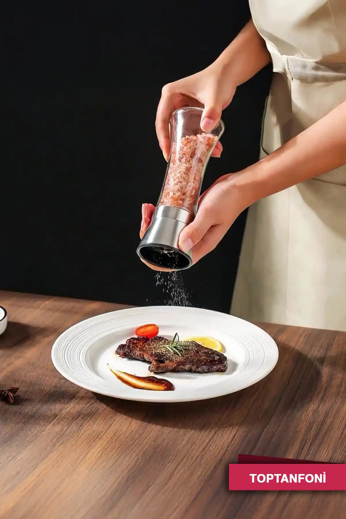 TOPTANFONİ Cam Gövdeli Paslanmaz Çelik Kapaklı Tuz ve Karabiber Değirmeni Özellikleri ve Kullanım Rehberi