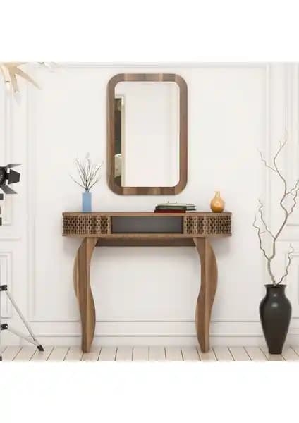 Variant Damla Aynalı Dresuar Kahverengi Modern ve Şık Tasarım Özellikleri