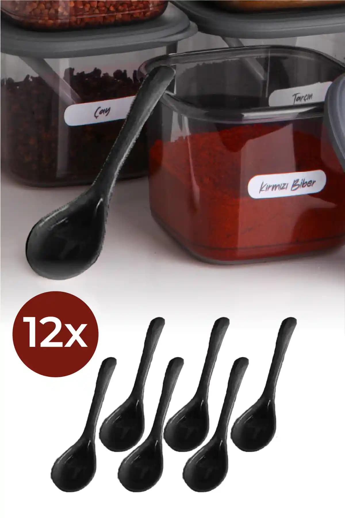 Vienev 12li Baharat Kaşığı Seti: Pratik ve Renkli Mutfak Ölçüm Araçları