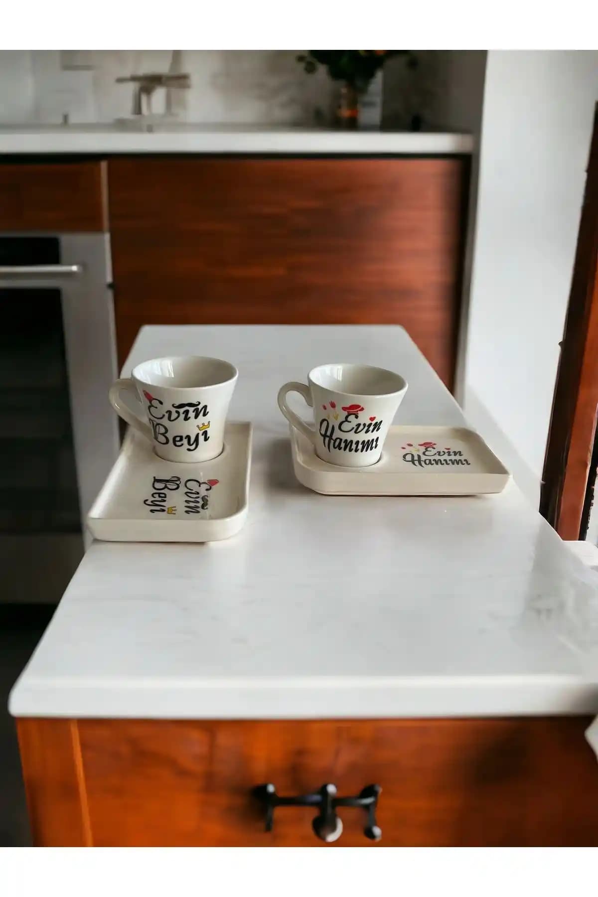 WPAWZ Özel Tasarım Sevgililer Günü 2’li Fincan Takımı Modern ve Şık Tasarım
