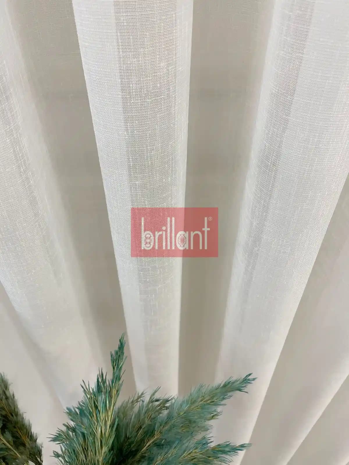 Brillant Dora Natural Keten Tül Perdeler: Doğal ve Şık İç Mekan Dekorasyonu İçin Ideal Seçenekler