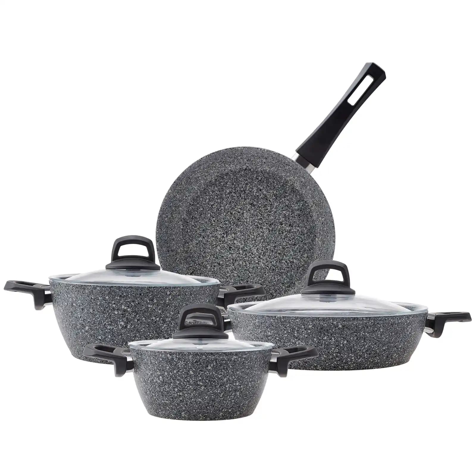 Emsan Apatit 7 Parça Granit Tencere Seti: Dayanıklı ve Kullanışlı Mutfak Gereçleri