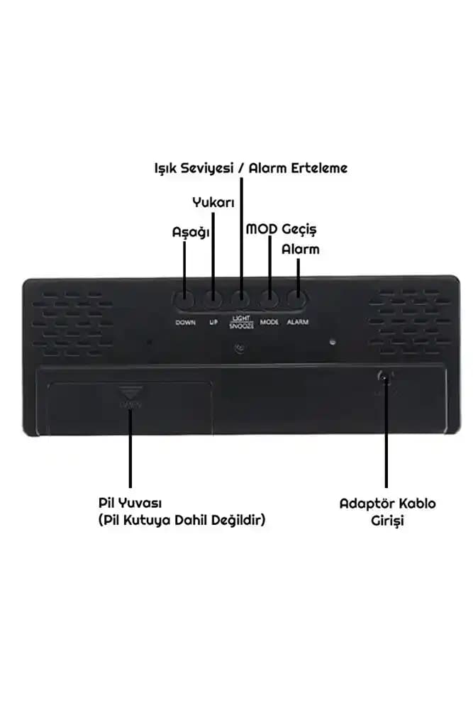 Hymark Aynalı LED Dijital Masa Saati: Modern Tasarım ve Fonksiyonellik Bir Arada