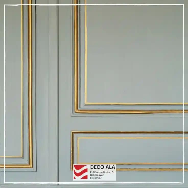 İç Mekan Dekorasyonunda Gold Çıta Uygulaması ile Zarif ve Şık Detaylar