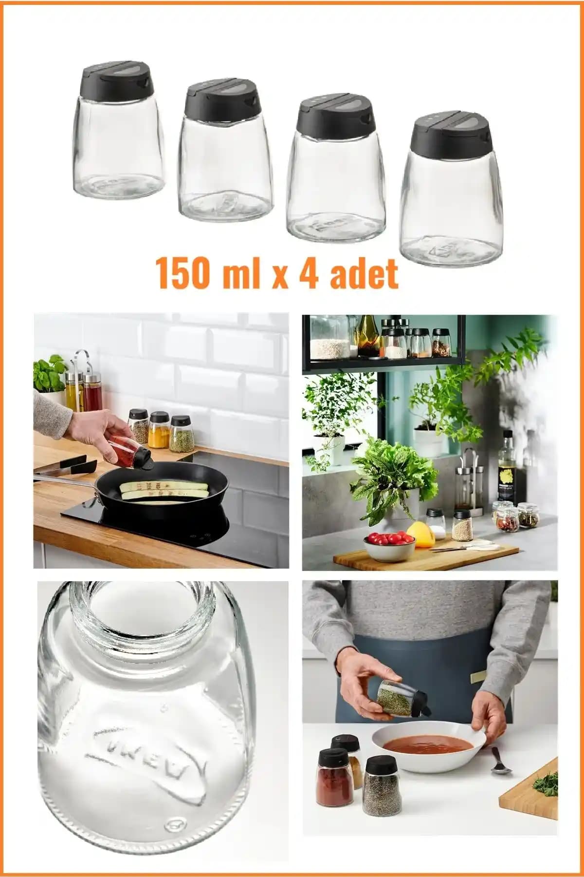IKEA Baharat Kavanozları: Modern ve Şık Mutfak Düzeni İçin Fonksiyonel Çözümler